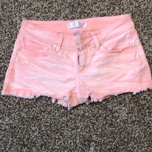 No boundaries pink jean shorts